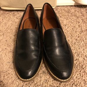 Black loafers